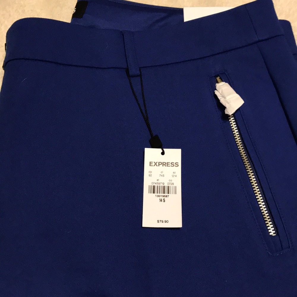 EXPRESS: Columnist Ankle Mid Rise Stretch Pant